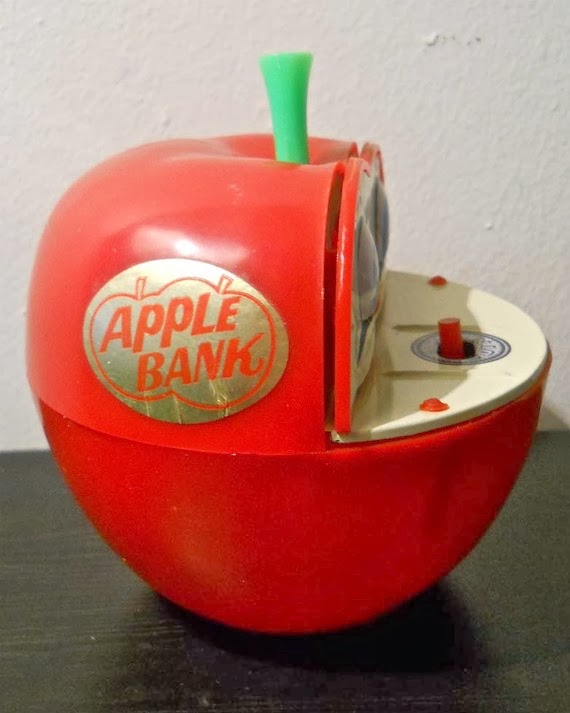Herbie's World of Kitsch & Toys Vintage Apple Bank Money Box With