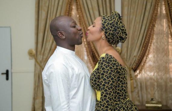 unnamed Photo: Barred from making comments on alleged budget padding, Abdulmumin Jibrin celebrates his wife instead