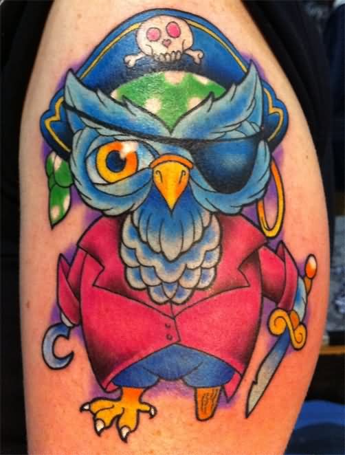 Kumpulan Gambar Tato 50 Burung Hantu Berwarna Tattoo Lucu