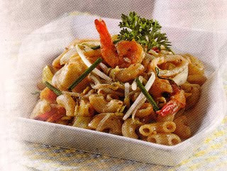 Resep Masakan - Makaroni Tumis Seafood Pedas