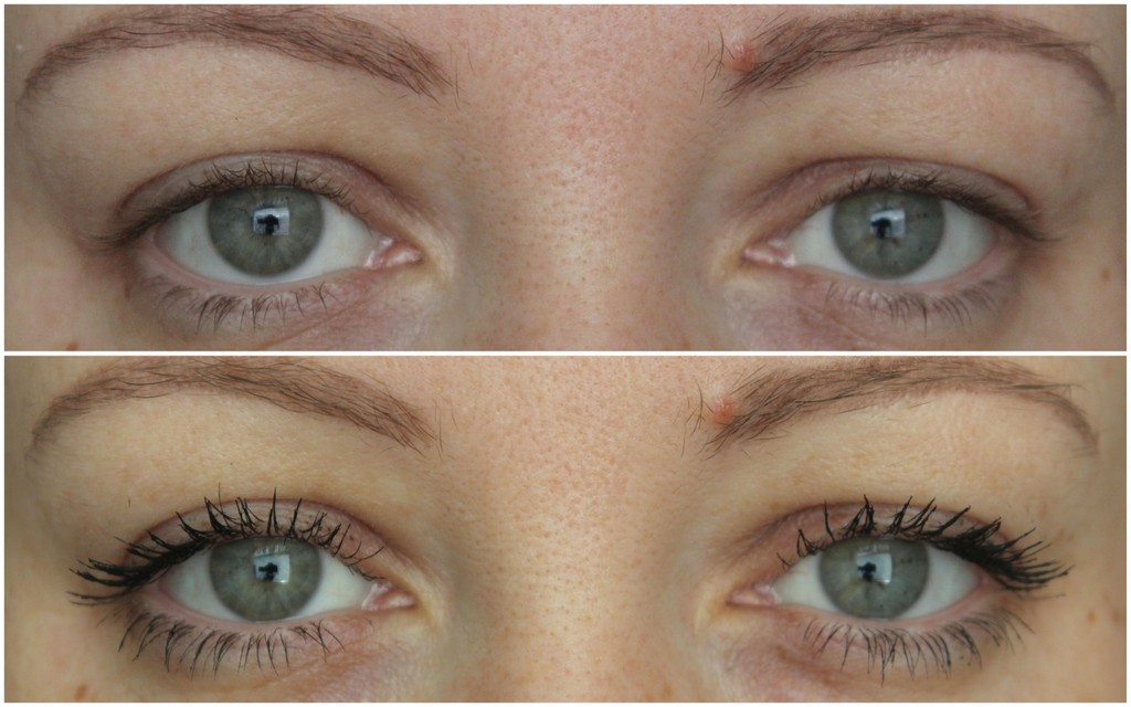 Origins GinZing Brightening mascara review, before & after photos