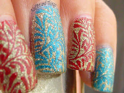 nail indian designs nails polish stamping konad bridal m83 alternate weddings golden stamped styles fat brides try