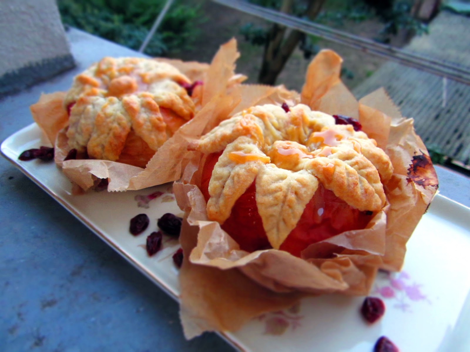 Ina Is(s)t: Herbstlicher Bratapfel mit Cranberry-Quark-Füllung