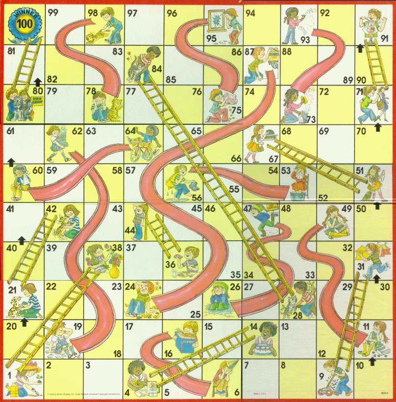 Chutes And Ladders Printable Board