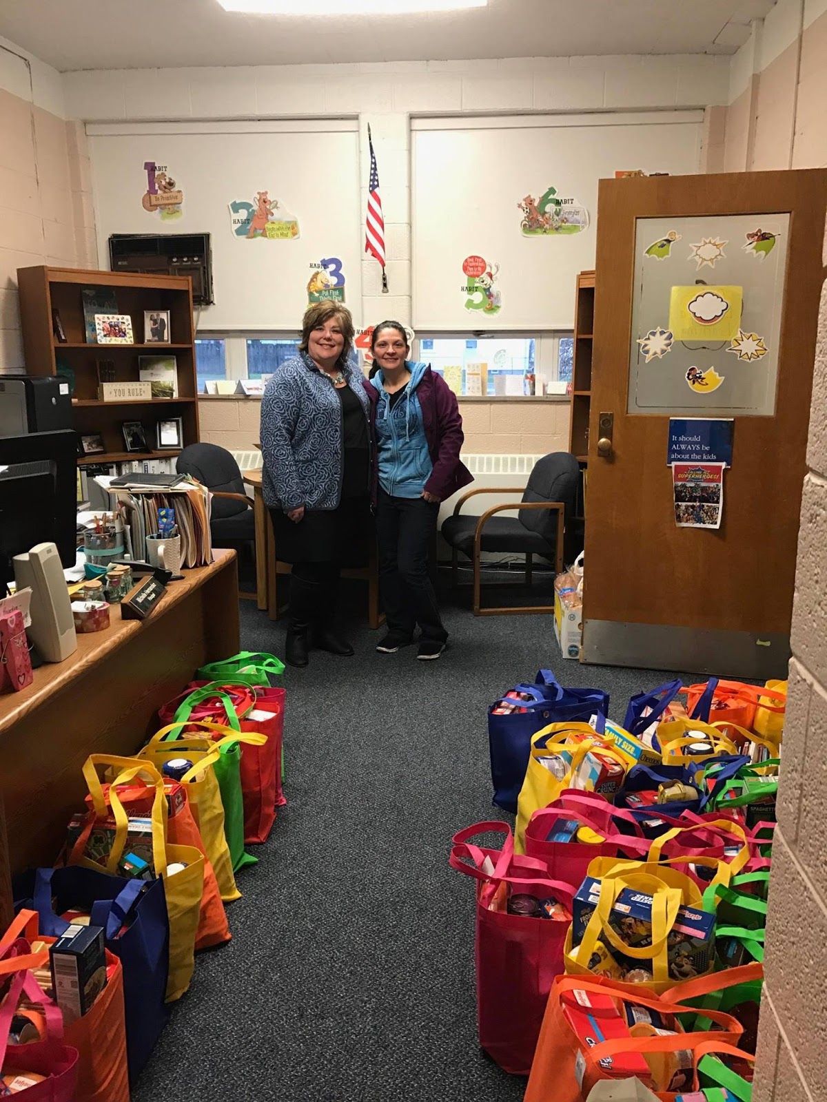 Talking Taylor Schools MOODY ELEMENTARY SCHOOL receives blessings in bags!
