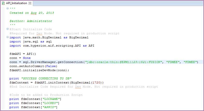 fishing with FDMEE: Using PyDev for Jython Scripts