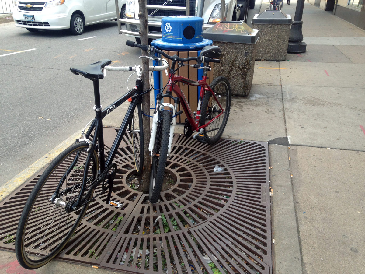 twin city sidewalks Bike Rack Grades for Saint Paul Breweries