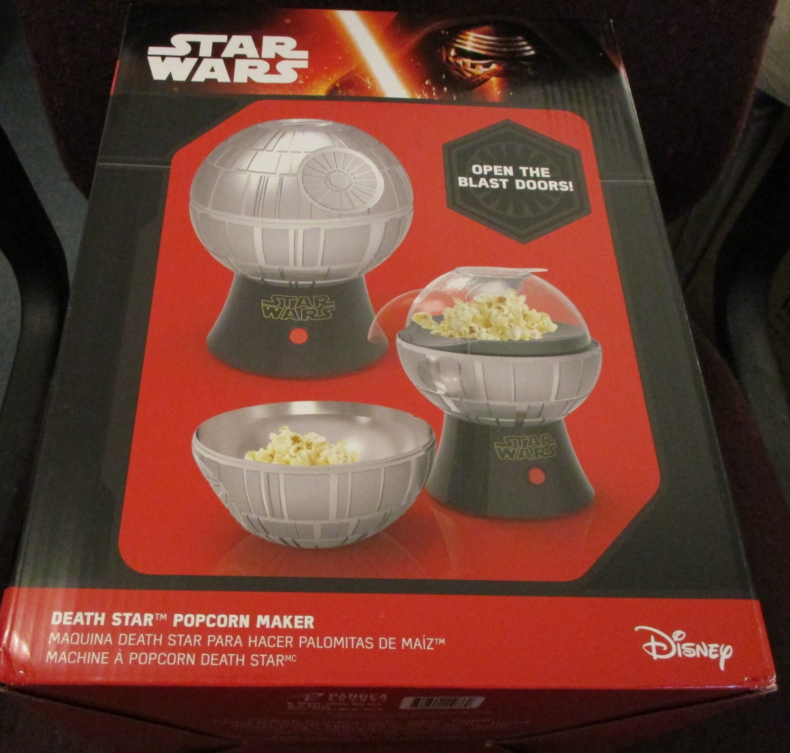 Pangea Brands Star Wars Death Star 3 oz. Grey Countertop Popcorn Machine