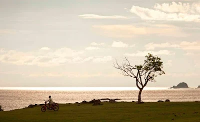 Pristine white sand beaches in Mandalika Kuta Lombok