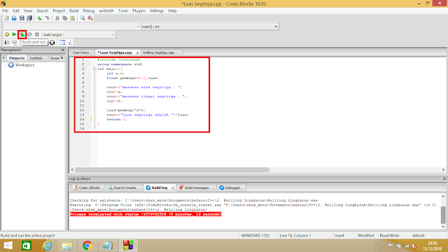 Contoh Program Bahasa C Menghitung Luas Dan Keliling