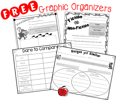Classroom Freebies: Free Literacy Graphic Organizers