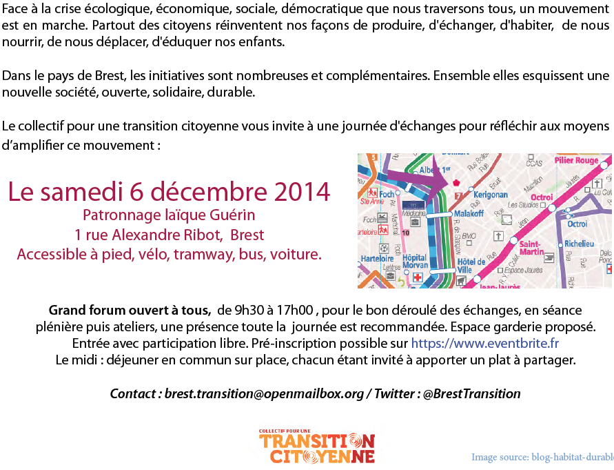 Forum Transition citoyenne Brest 2014