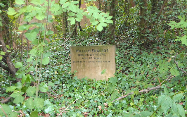 William Edwards gravestone in Longden Green