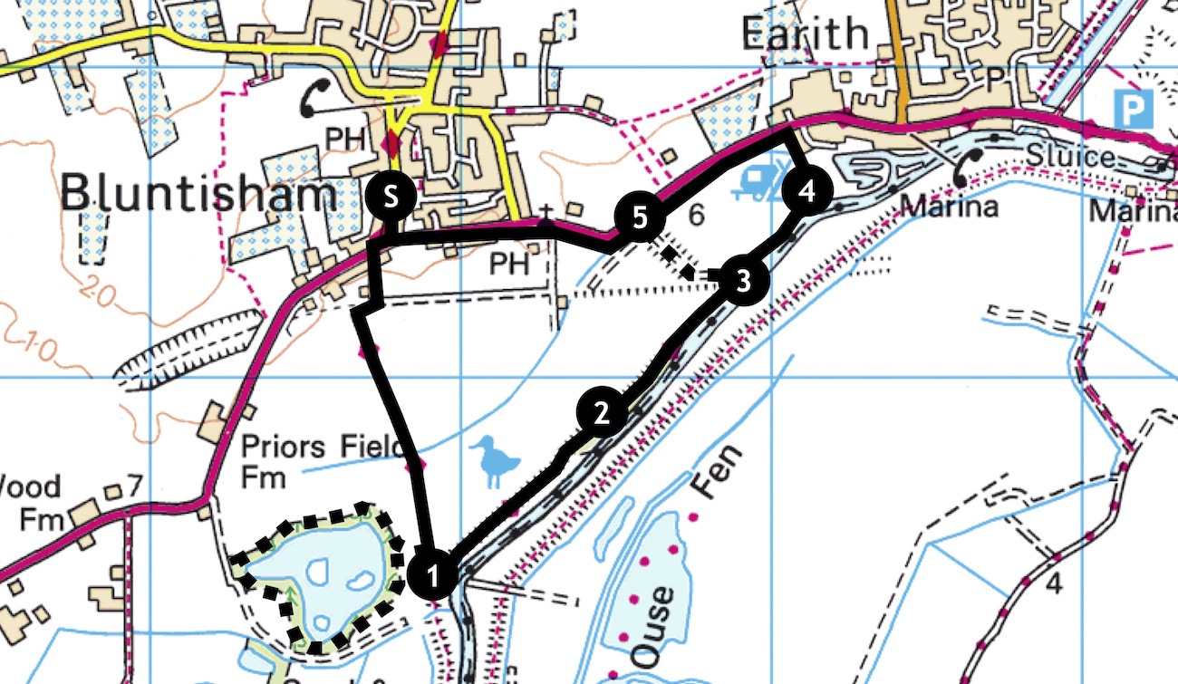 Cambridgeshire walks Bluntisham to Earith circular walk