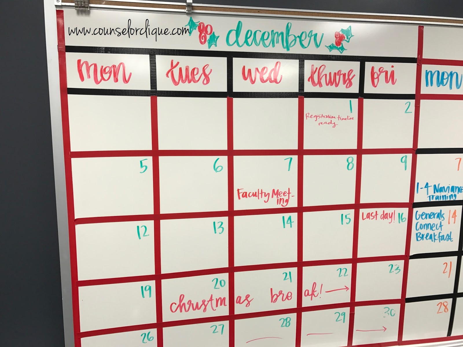 how to look 2 months ahead with a master calendar part 2