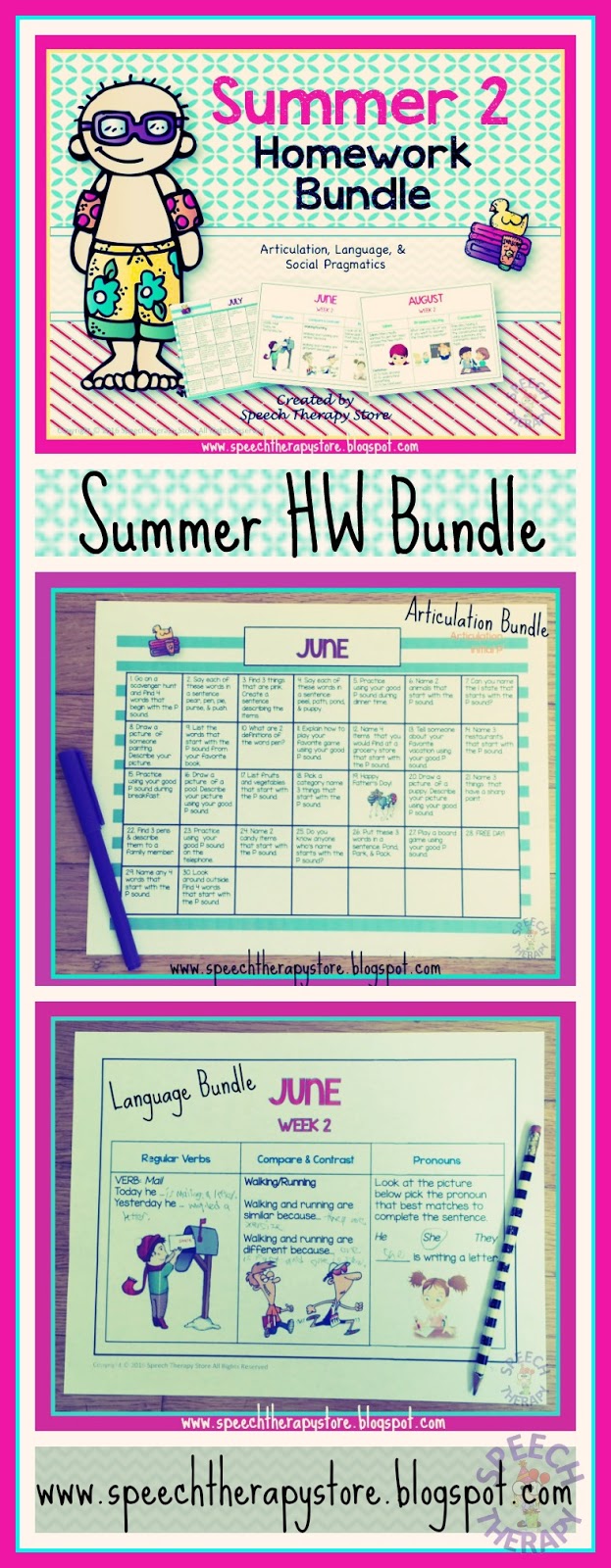 Speech Therapy: How to Provide Speech Therapy Homework Over the Summer