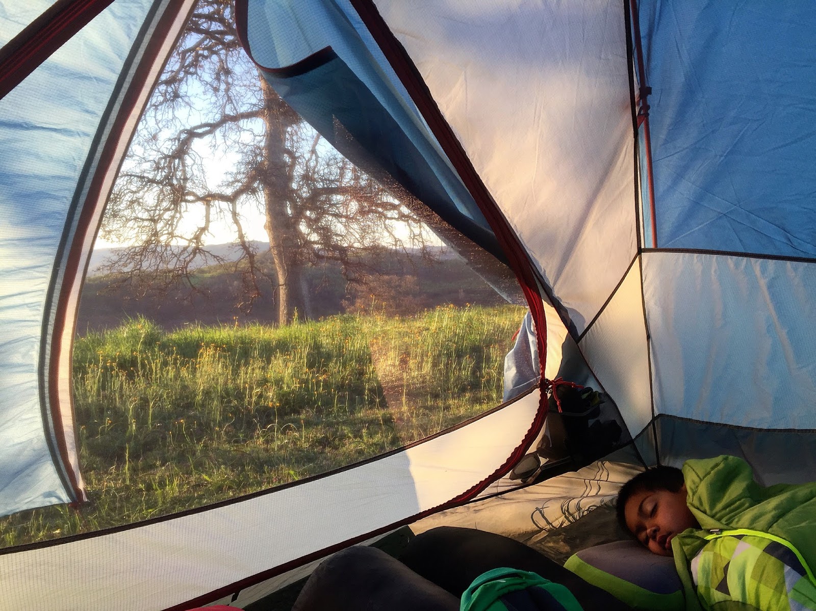 RunHikePlay Cache Creek Ridge Trail Backpacking Trip with the Fam