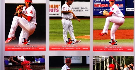 Cardinal Baseball Cards: 2013 Johnson City Cardinals - St. Louis Cardinal Prospects