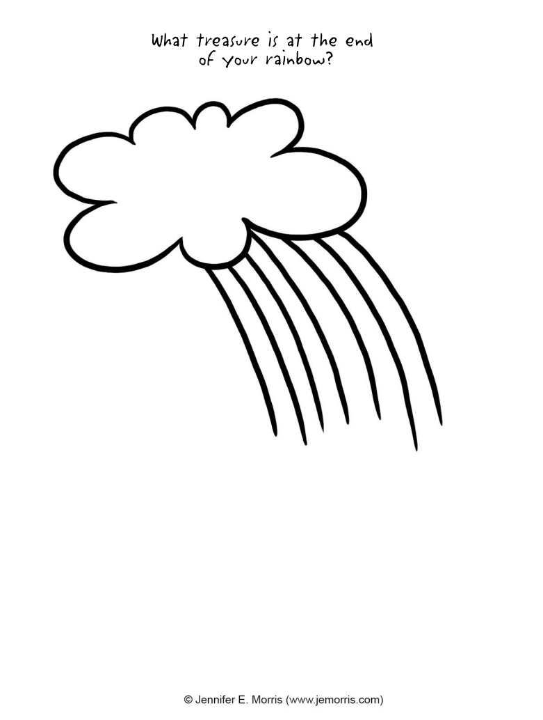 Free Rainbow Coloring Page