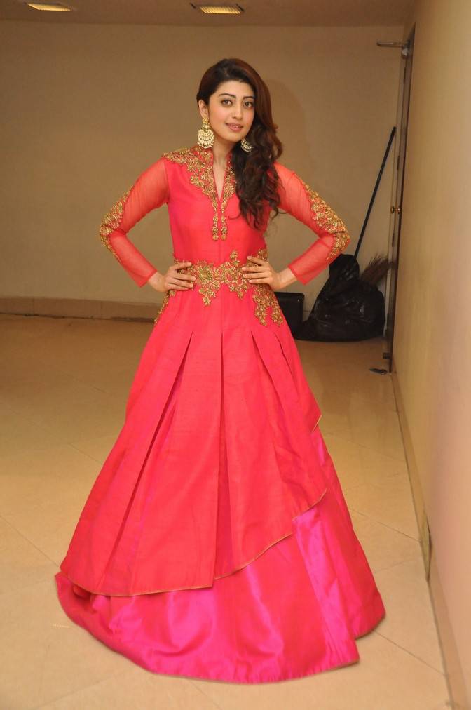 Pranitha Subhash Stills In Red Dress At Fashion Show