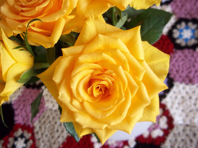 Hexagon Motif Crochet Afghan