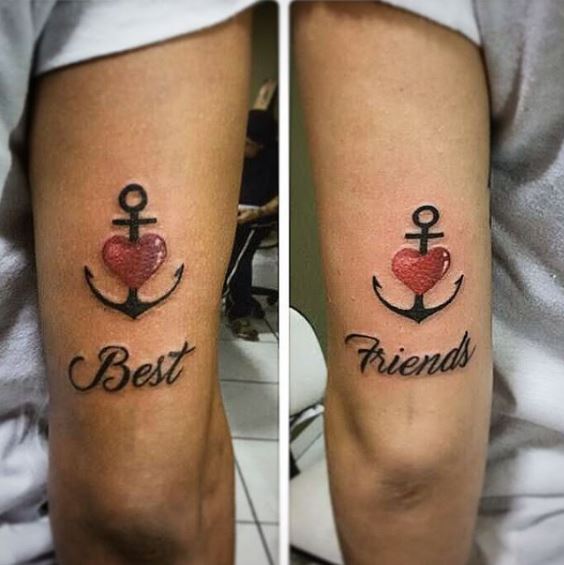 Male And Female Best Friend Matching Tattoos - Best Tattoo Ideas
