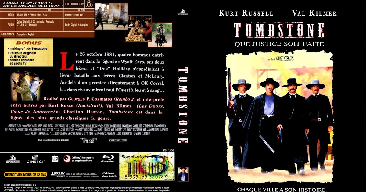 BLURAY JAQUETTES BLURAY Tombstone
