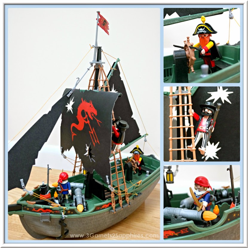Playmobil (5238) RC Pirates Ship with Underwater Motor  |  www.3Garnets2Sapphires.com