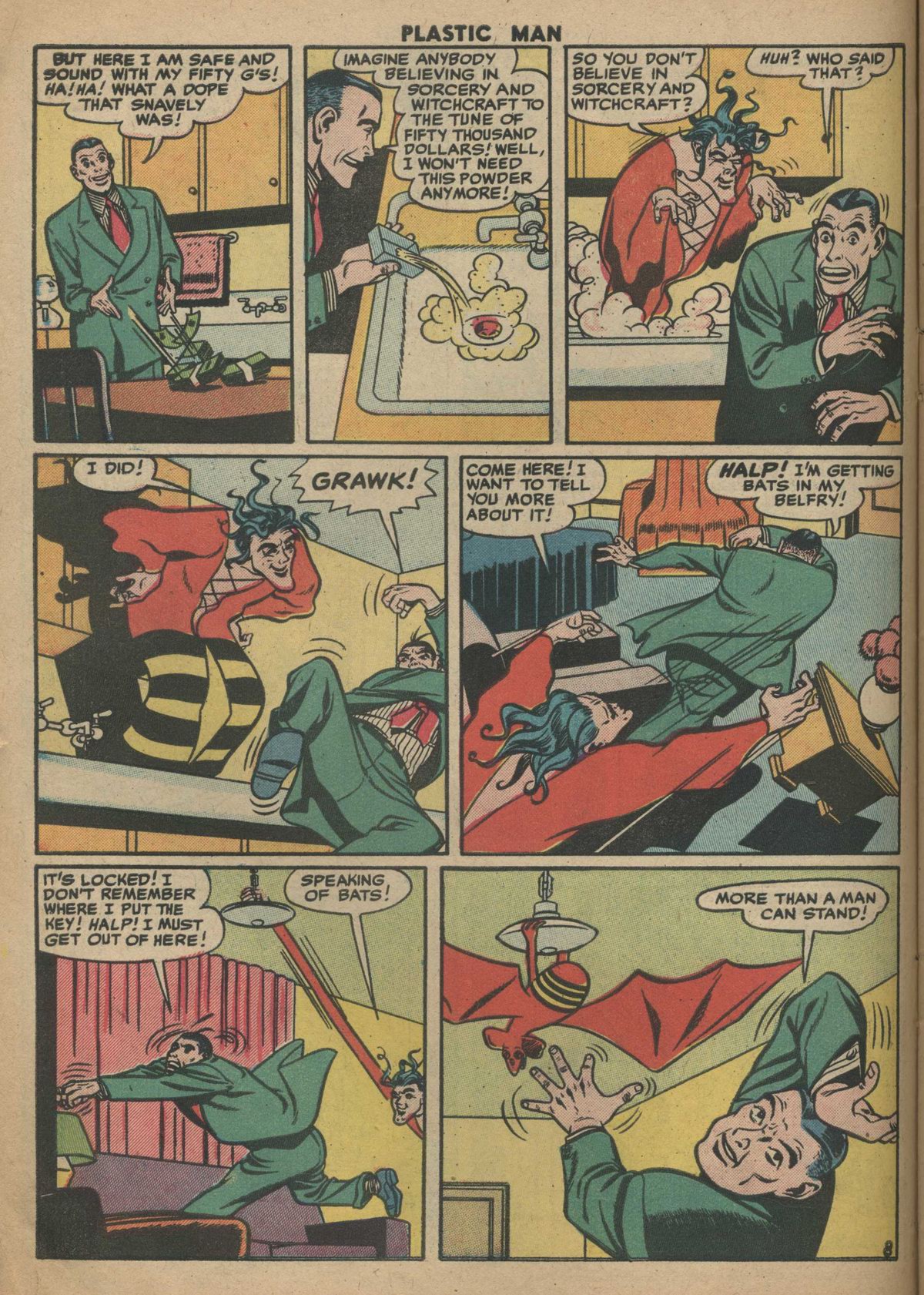 Read online Plastic Man (1943) comic -  Issue #57 - 10