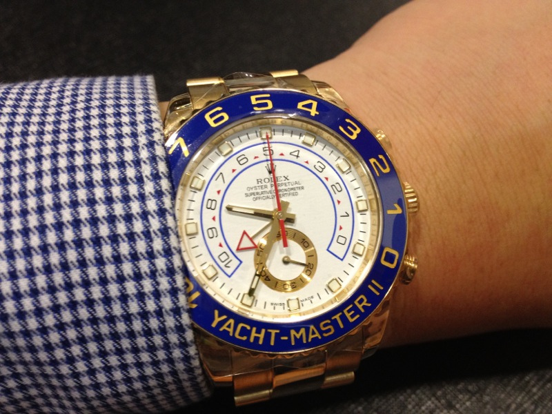 rolex yachtmaster ii yellow gold ref 116688