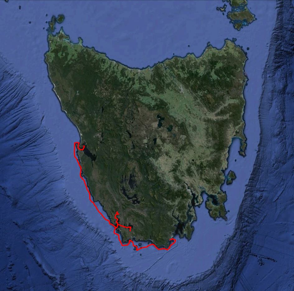 Остров тасмания на карте