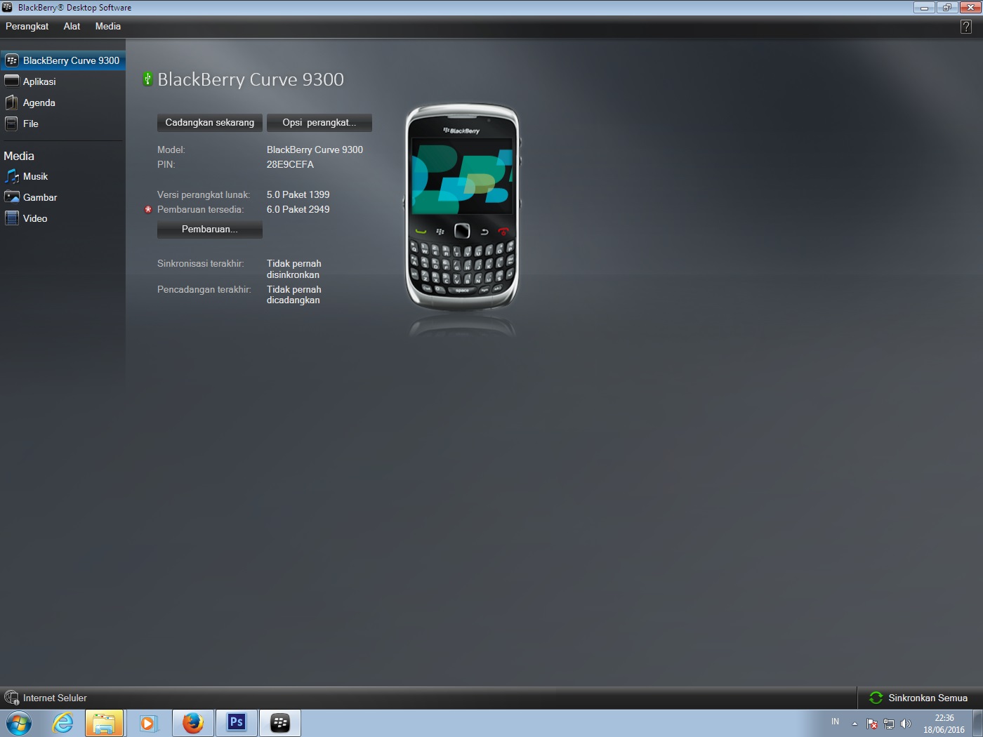 caca share install os blackbarry 9300