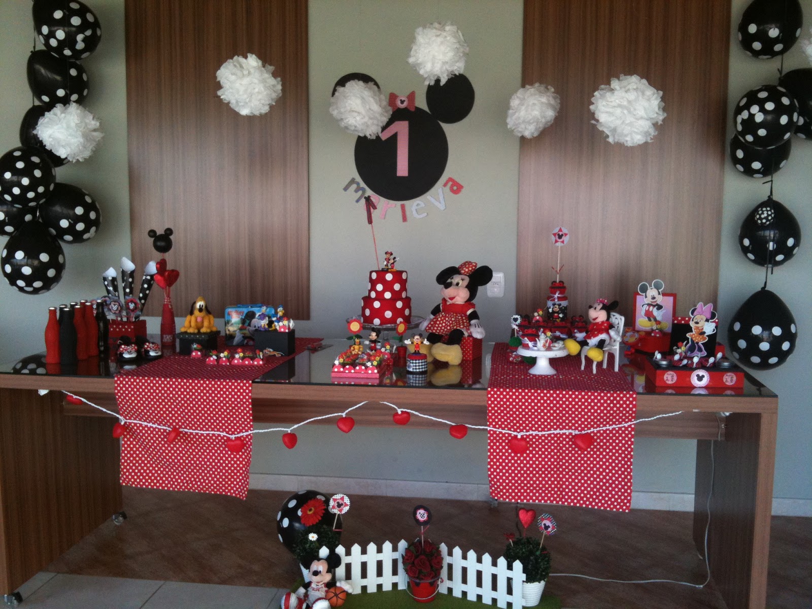 Guria Festeira: Aniversário de 1 aninho de Minnie vermelha da .Marieva