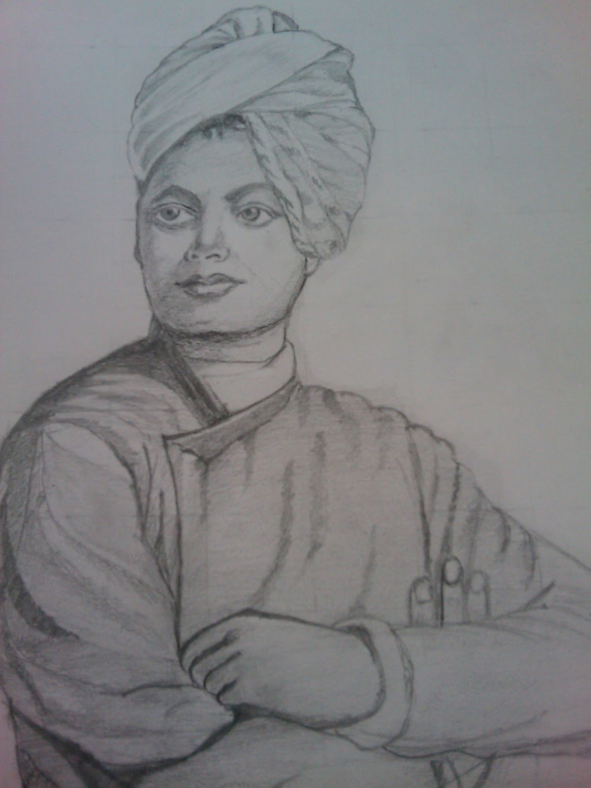 Swami Vivekananda Pencil Sketch