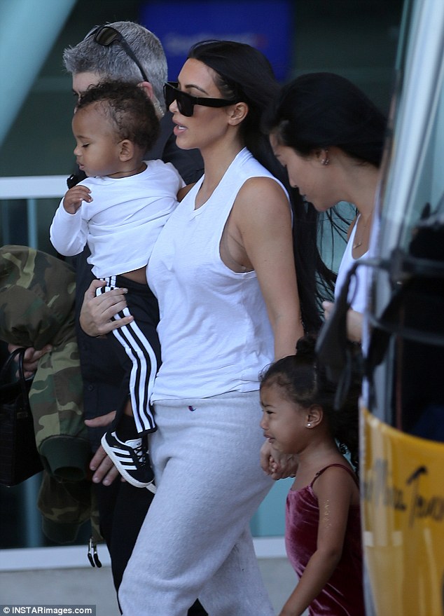 Kim Kardashian and Kylie Jenner both on mummy duty