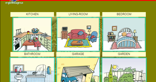 MY HOME VOCABULARY INTERACTIVE BOOK | ENGLISH LANGUAGE RESOURCES FOR ...