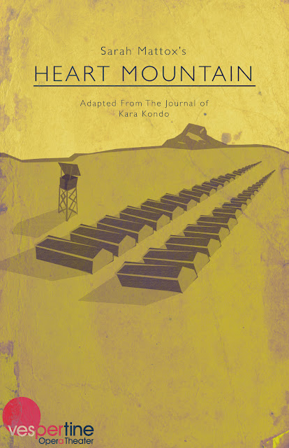 Sarah Mattox's opera "Heart Mountain" show poster