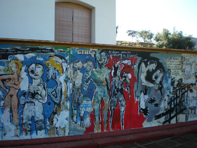 Mural en Monasterio de Pedrique , ruta senderismo córdoba