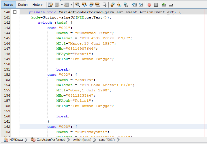 Cara membuat Program Database Sederhana (GUI) NetBeans ~ JAVA IRFAN