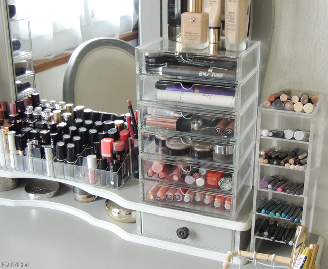 rangement maquillage makeup storage blogueuse beaute blog
