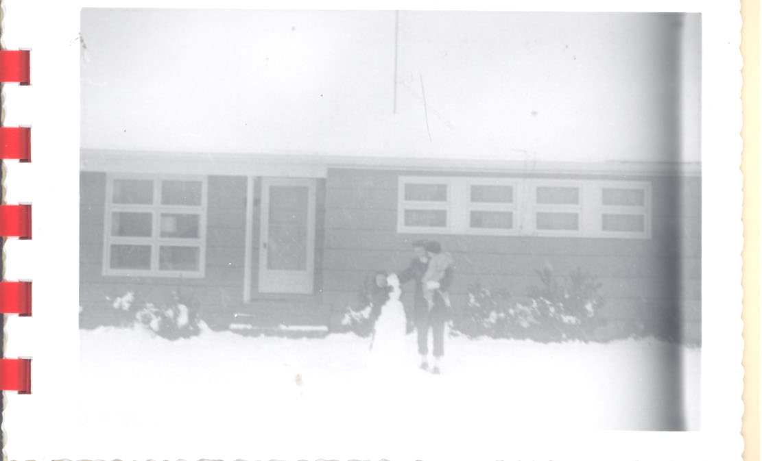 Alabama Yesterdays Snowfall on Cloverdale Drive in 1958
