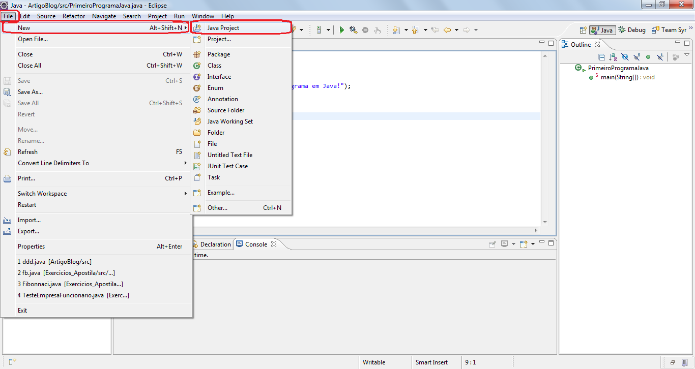 Como Criar um Programa em Java ~ Programação simples em C e Java