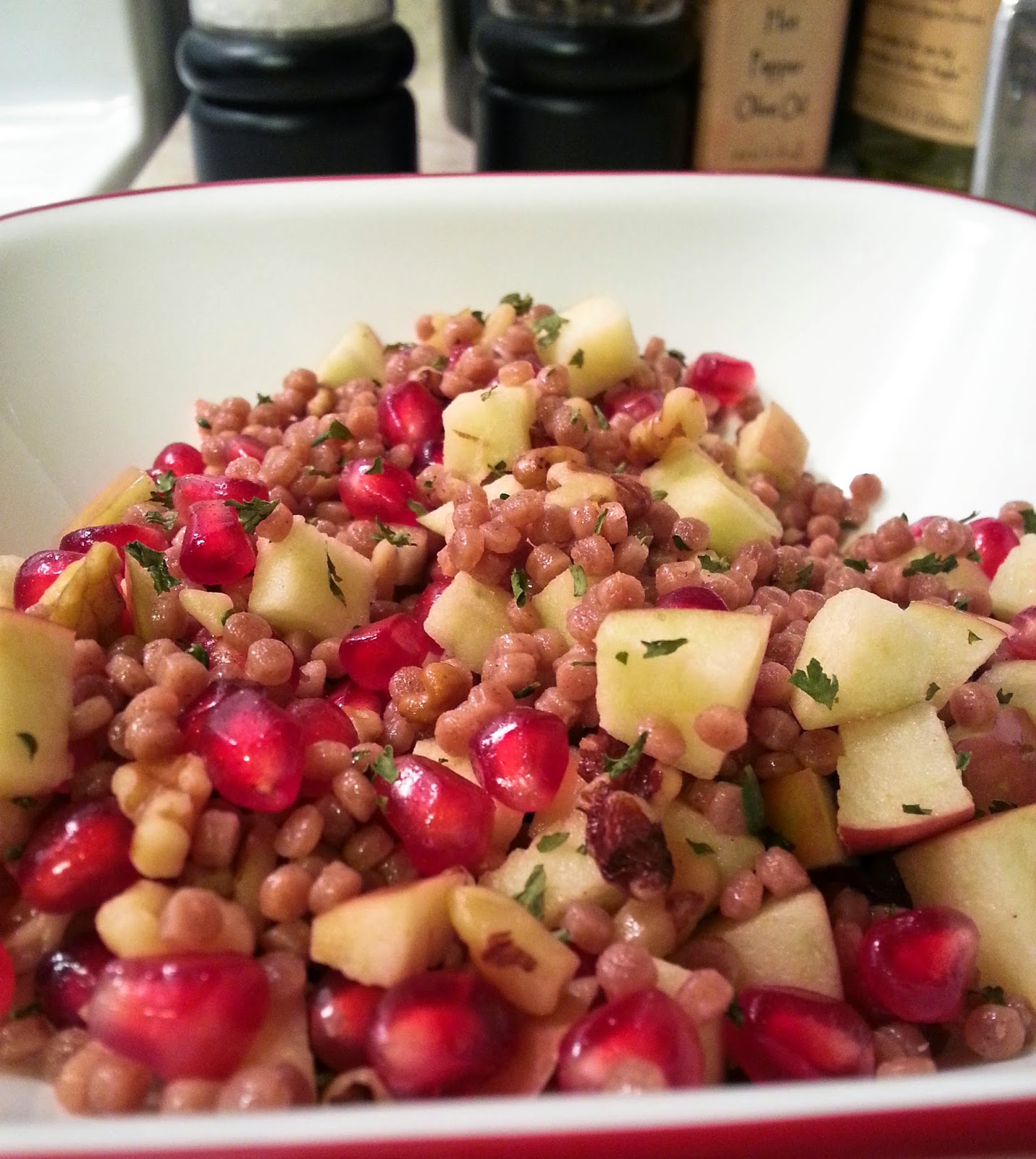 The Yummies Corner Whole Wheat Couscous with Apple, Walnuts, and
