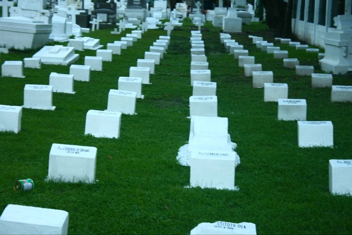 Military personnel graveyard plot at Manila North Cemetery