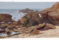 gouache painting landscape mike hernandez