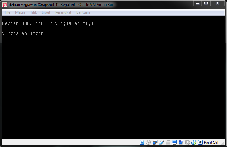 Install Debian di Virtualbox