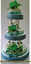 3 TIER FONDANT WEDDING CAKE