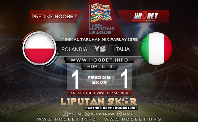 Prediksi Polandia vs Italia 15 Oktober 2018 http://www.liputanskor.com/