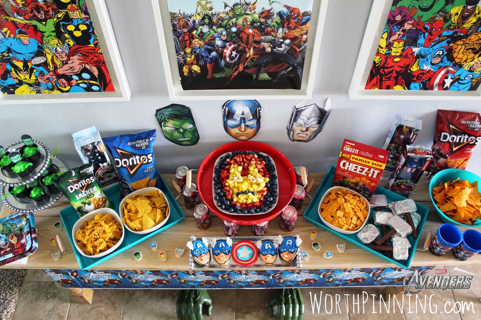33 Avengers Theme Party Ideas for Kids Table Decorating