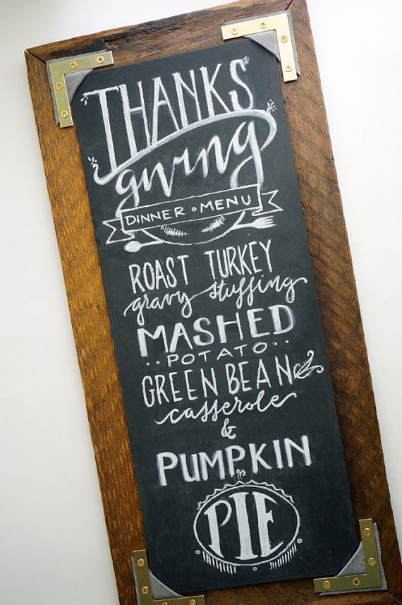 dawnToussaint DIY chalkboard sign with vintage style